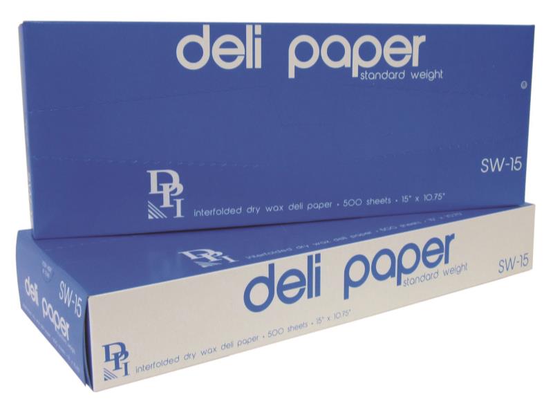 Market Wax Deli Paper Regular Weight Interfolded Dry 500 Cts 10" x 10-3/4" 