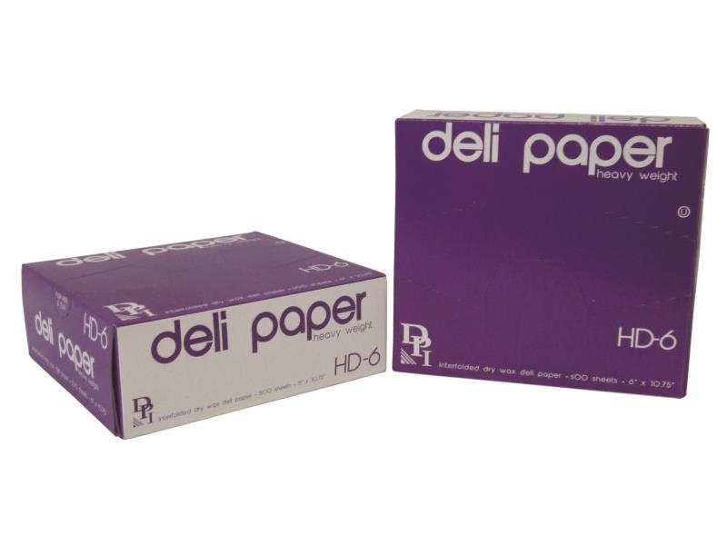 Durable Packaging SW-8 8 x 10 3/4 Interfolded Deli Wrap Wax Paper - 6000/Case