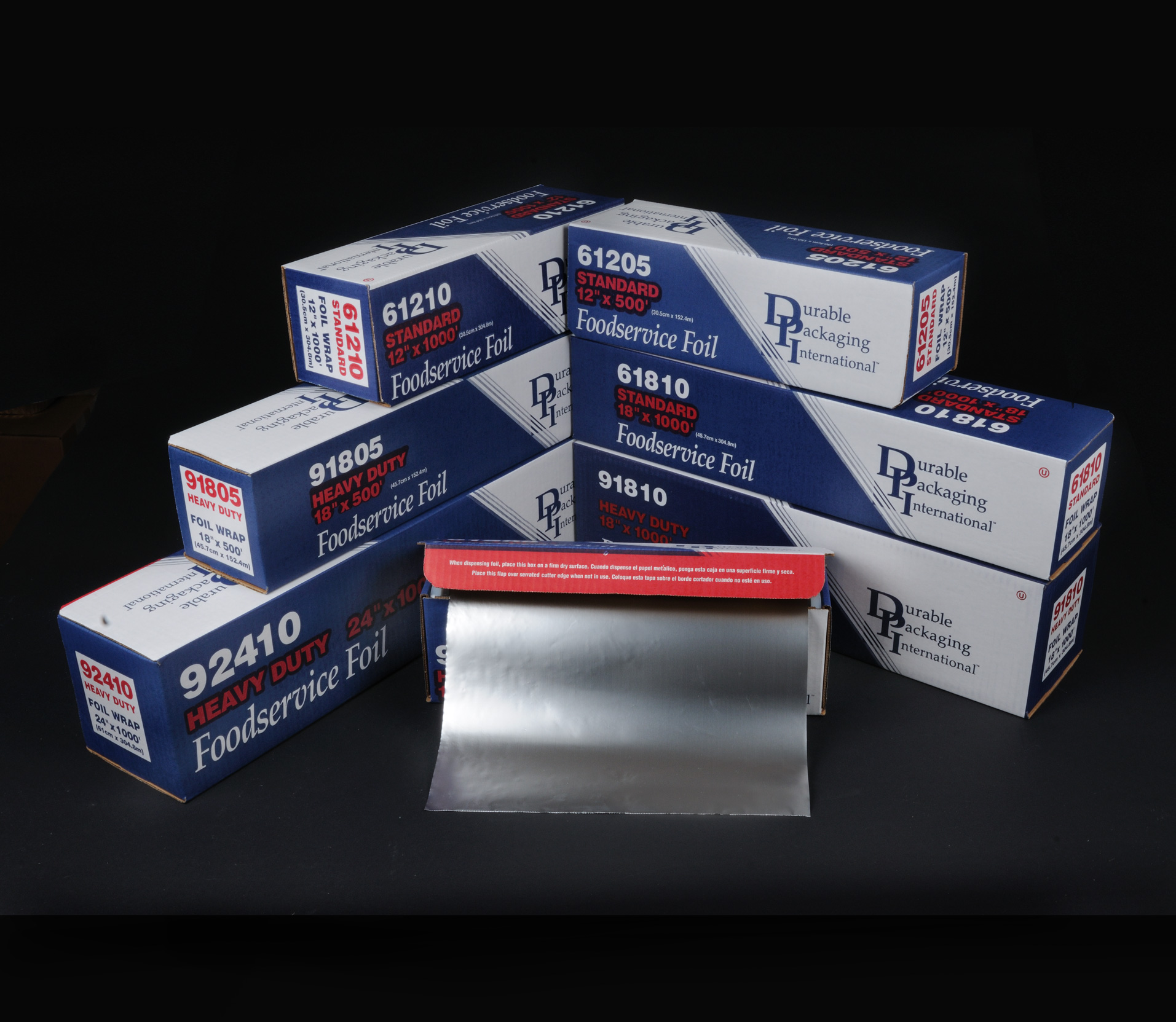 Durable Packaging Interfold Aluminum Foil Sheet Gold, 10.75 Length x 9 Width | 200/Pack, 12 Pack/Case
